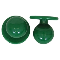0908070 - kugleknopper farve flaskegrøn (12 stk.)