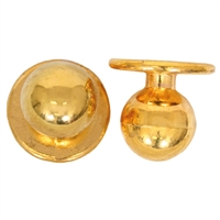 0908091 - kugleknopper farve guld (12 stk.)