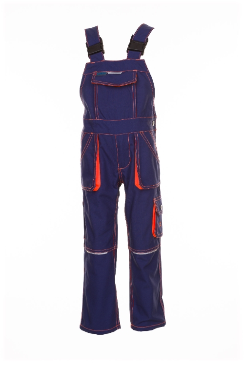 6121 Børne overall marine/orange