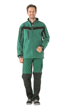 2705 Softshell jakke,grøn/sort