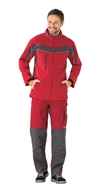 2707 Softshell jakke,rød/skiffer