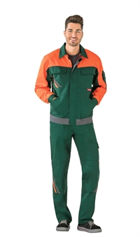 Visline V1 Arbejdsjakke grøn / orange / skifer