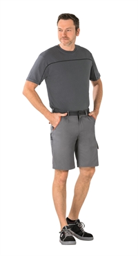 2470 Visline  Arbejds shorts zink / orange / skifer