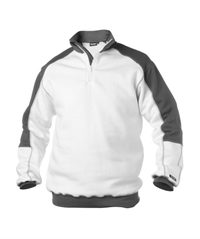 300358 Dassy ® Basiel tofarvet sweatshirt Hvid og grå