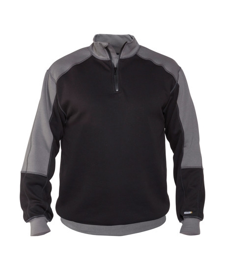300358 Dassy ® Basiel tofarvet sweatshirt sort og grå 