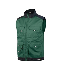 350077  Dassy ® Faro tofarvet arbejdsjakke Grøn sort