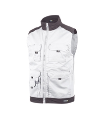 350077  Dassy ® Faro tofarvet arbejdsjakke Hvid grå