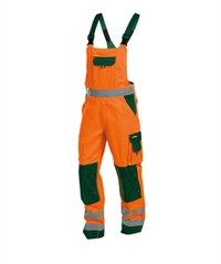 Dassy® Toulouse high visibility overalls med knælommer, grøn og orange