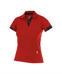 710034 Dassy® Traxion dame polo shirt Rød sort